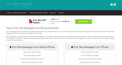 Desktop Screenshot of printtextmessages.net