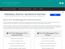 Tablet Screenshot of printtextmessages.net